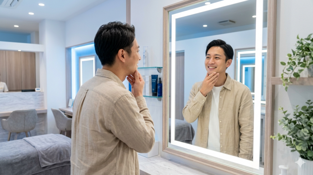 髭脱毛で後悔する原因は「効果なし・痛み・費用」の3つ。レーザー4回で挫折してRINXに乗り換えた30代が、9回通った実体験をもとに後悔しないサロン選びのポイントを解説します。